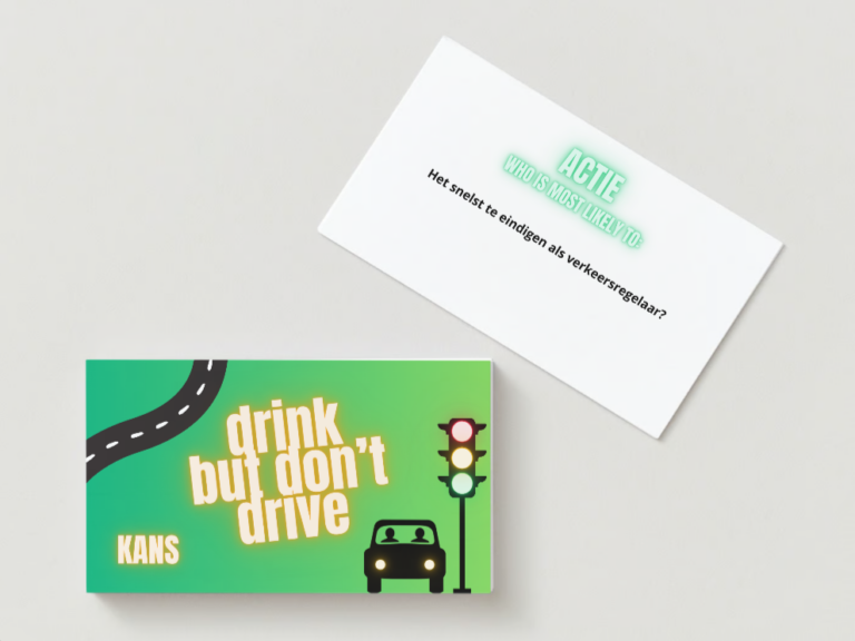 Kanskaart drink but don't drive